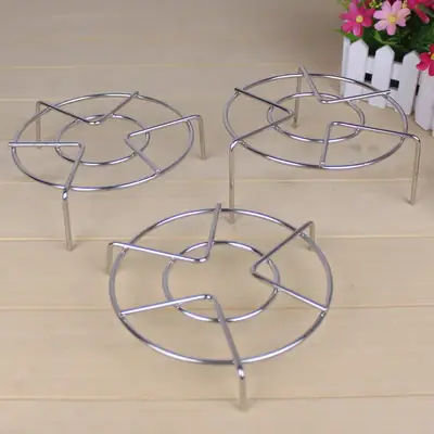 Stainless Steel Steaming Rack for Rice, Veggies, Heat Insulation Pad