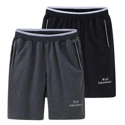 Men Navy Blue Pure Cotton Casual Shorts Large