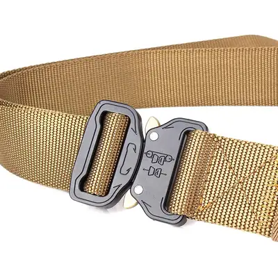 Gold Mesh Safety Belt with Quick Release Buckle