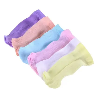 New Pink Ribbed Ankle Socks for Kids Baby Candy Color