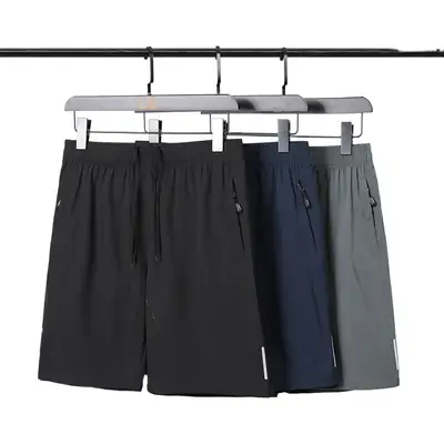 Men's Black Korean Style Summer Shorts Large