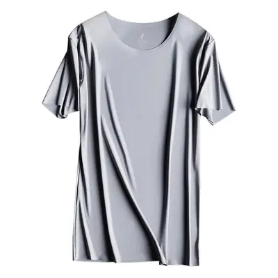 Men's Round Neck Japanese Milmumu Silk T-Shirt 5°C Cooling