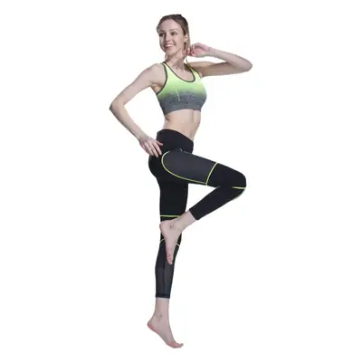 Women's Black Mesh Yoga Pants Quick-Dry Sports Fitness