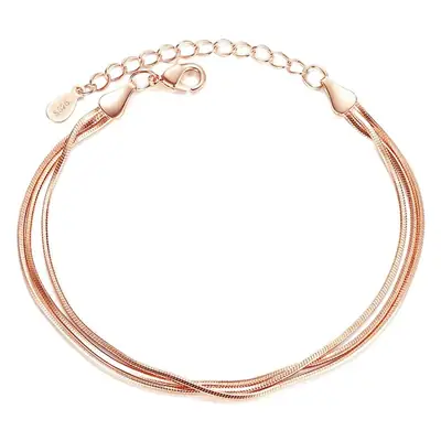 Women's Rose Gold Snake Bone Bracelet Wholesale