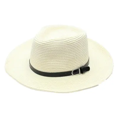 Men's Straw Sun Hat Large Bristom with Buckle