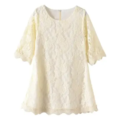 Korean Children's Lace Long Sleeve Dress Medium Small