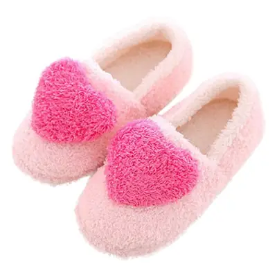 Winter comfortable love thick-soled cotton slippers soft bottom heel moon shoes non-slip warm indoor home shoes women's wholesale