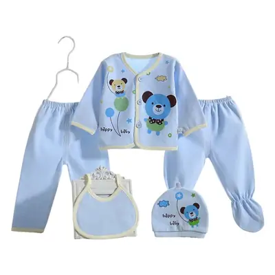 Micro-Business Baby Underwear Five-Piece Set, All-Season Combed Cotton Newborn 5-Piece Clothing Set, Supplies for Dropshipping Infants and Children