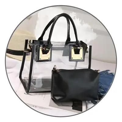 2025 Summer Korean Jelly Transparent Beach Messenger Bag