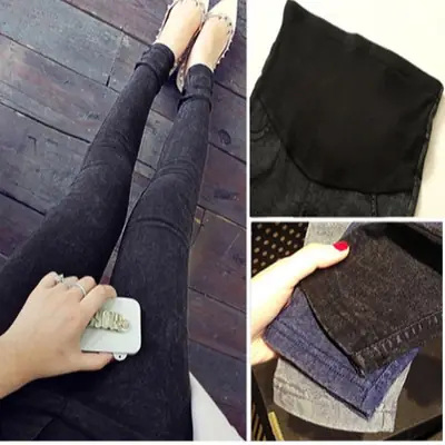 Korean Style Slim Fit Imitation Denim Pants