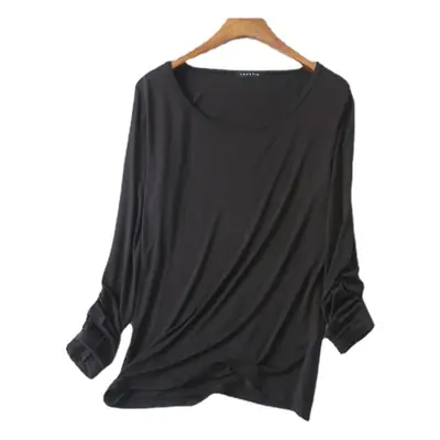 Women's Base T-Shirt Round Neck Long Sleeve Modal Loose