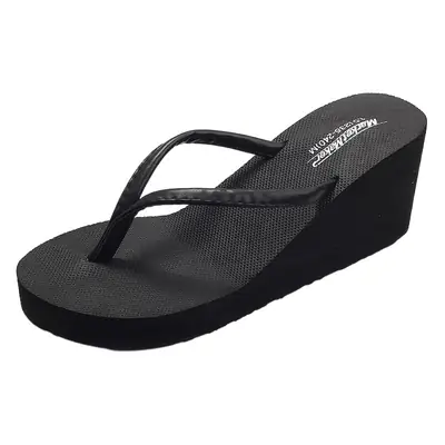 Slippers Platform Outer Wear Summer High Heel Flip Flops Women's Casual Outer Wear Fashion Beach Ladies slippers