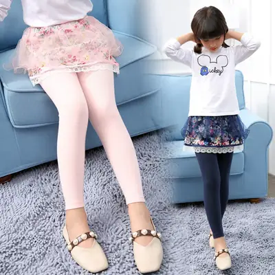Girls Floral Tights Pink Spring Autumn 2018