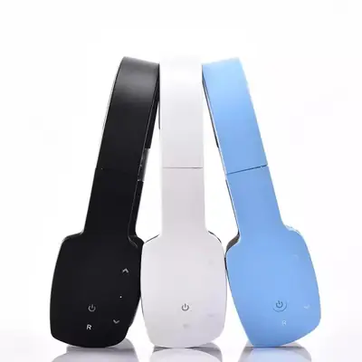 Bluetooth 4.1 Touch Headset White Black Foldable Sports