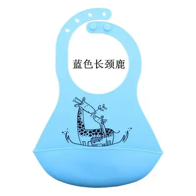 Green Silicone Baby Bib Leak Proof Waterproof Slipper
