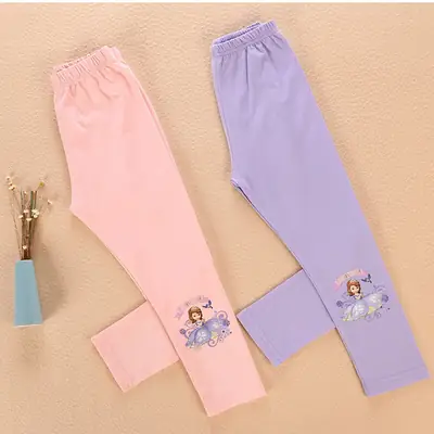 Girls Cotton Leggings Spring Autumn Pack of 2