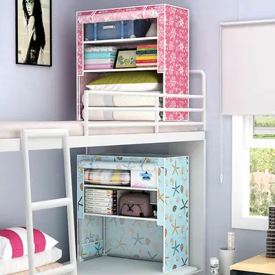 Simple Bed Mini Wardrobe for Dormitory & College Students