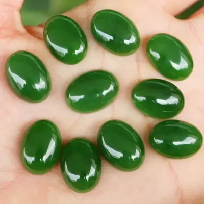 Natural Hotan Jasper Stones 4x6/5x7/6x8/7x9/8x10/9x11 Oval