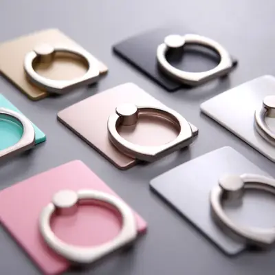 Anti-Fall Mobile Phone Holder with Rotating Ring Buckle
