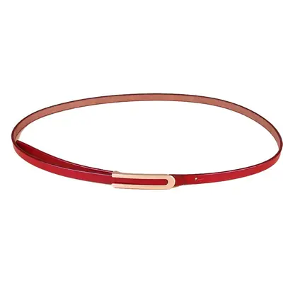 Women's Genuine Leather Belt Red 629