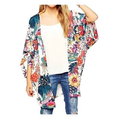 AliExpress Women's Floral Kimono with Bat Sleeves