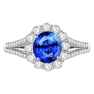 Trendy Zircon Open Wedding Ring for Women