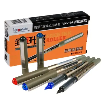 Baixue Direct Liquid Rollerball Pen 155 Student Water-Based Pen 0.5mm Black Ink Office Signature Pen Gel Pen Ballpoint Pen