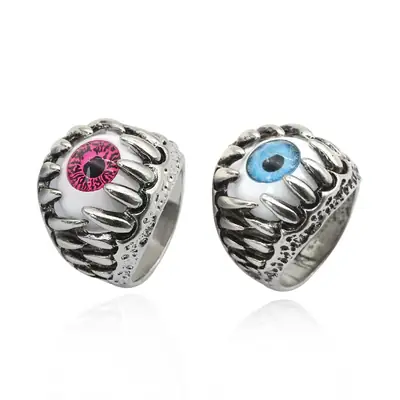 Titanium Steel Devil's Eye Ring for Men