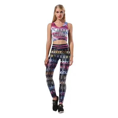 Digital Printed Starry Sky Snowflake Set Skirts Set
