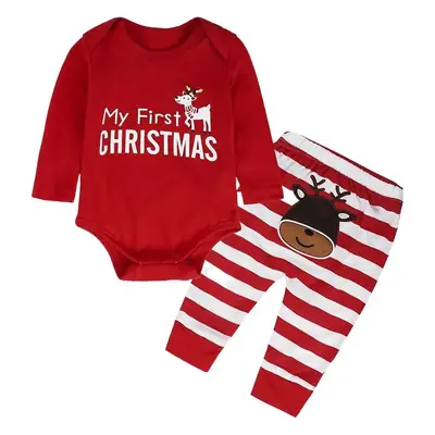 Red Letter Print Kids Hoodie Set for Boys