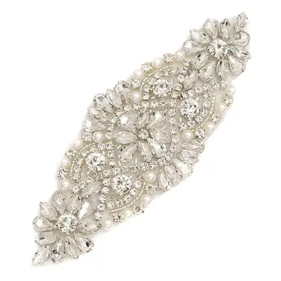Diamond Embroidered Wedding Accessory with Glue