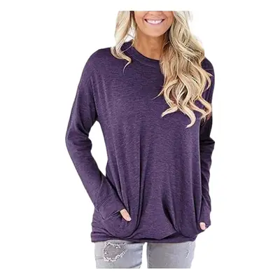 Purple Long Sleeve T-Shirt for Women
