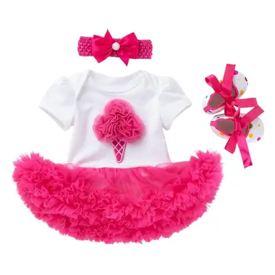 Minnie Mouse Baby Skirt Set Pink Three Piece Set