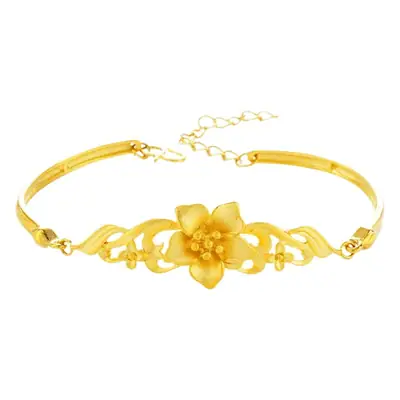 Vietnam Sand Gold Peacock Flower Bracelet for Women