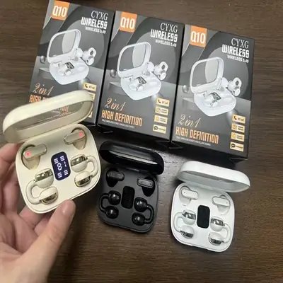 Cross-Border Bluetooth Headset with Digital Display & Clip-On Design