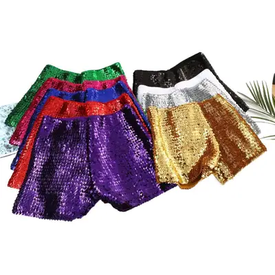 Multi Color Sequin Shorts for Women Party Wear