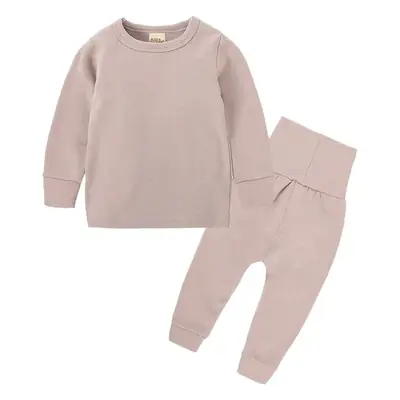 Kids Cotton Pajamas Set Light Blue Boys Girls
