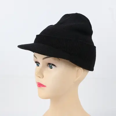 Red Knitted Wool Cap for Men Women Winter Ski Cap