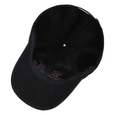 Men's Black Embroidered Wash Cap with Sunshade