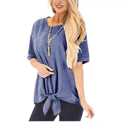 Women's Knotted T-Shirt Set of 4 Colors