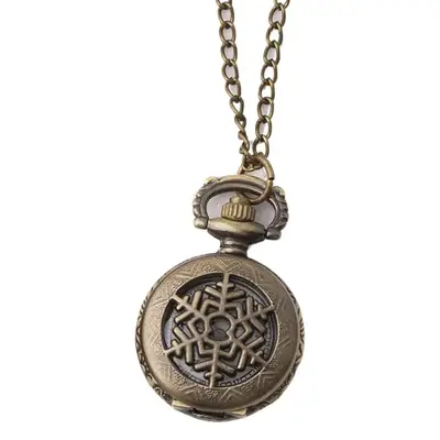 Factory Wholesale Retro Hollow Snowflake Pocket Watch
