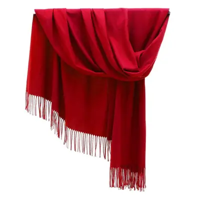 New Tassel Women Scarf Grey Cashmere Autumn Winter Warm