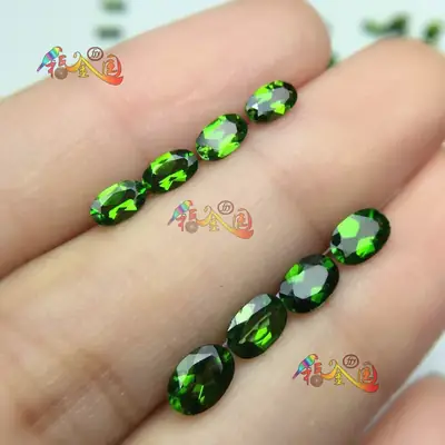Natural Diopside Bare Stone Ring Surface Full Oval Ice Clear No Impurities