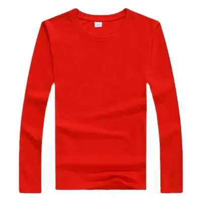 Yellow Long Sleeve T-Shirt with White Sleeves