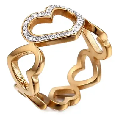 Heart Shaped Diamond Ring for Women Silver