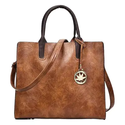 Women's 3-Piece Black Embossed Shoulder Messenger Bag Set