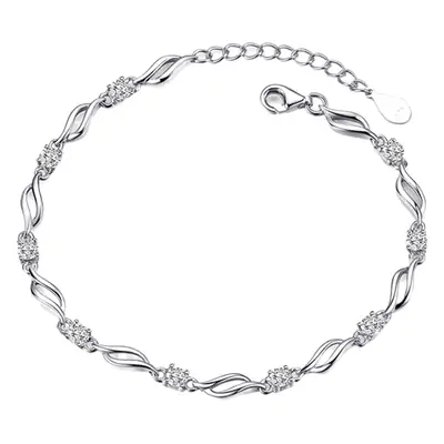 Diamond Crystal Love Bracelet for Women Korean Style