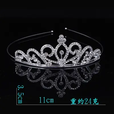 Kids Rhinestone Princess Crown Hair Band Jewelry