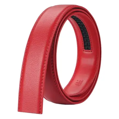Men's 3.5CM Headless Leather Belt Multi Color