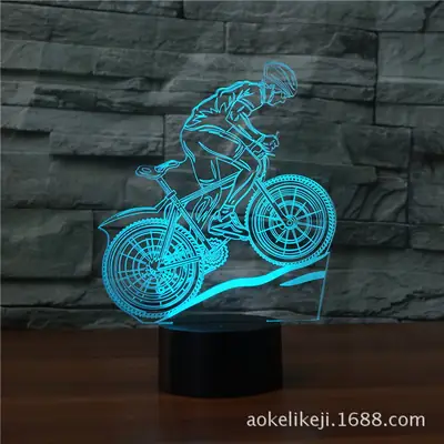3D LED Mountain Bike Light Sleep Gift